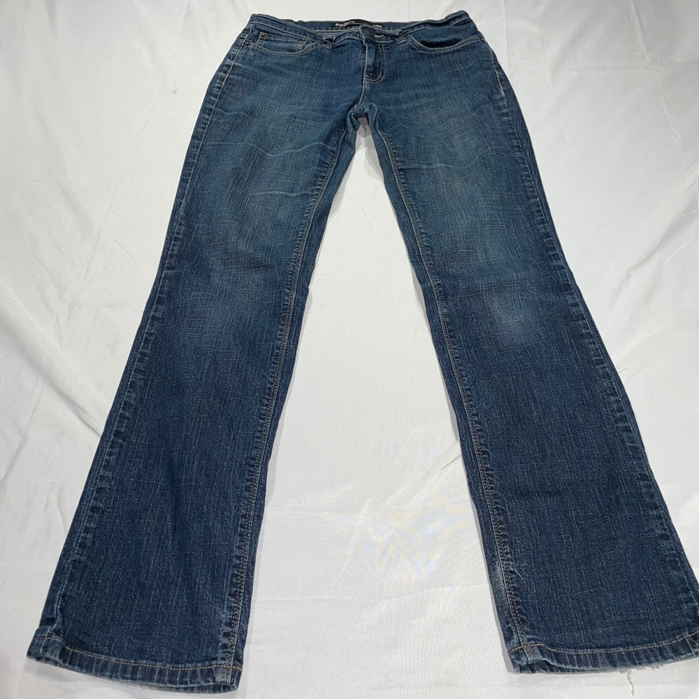 Pepe Jeans London Gina Straight Leg Jeans Dark Wash Denim Blue Womens 28x32